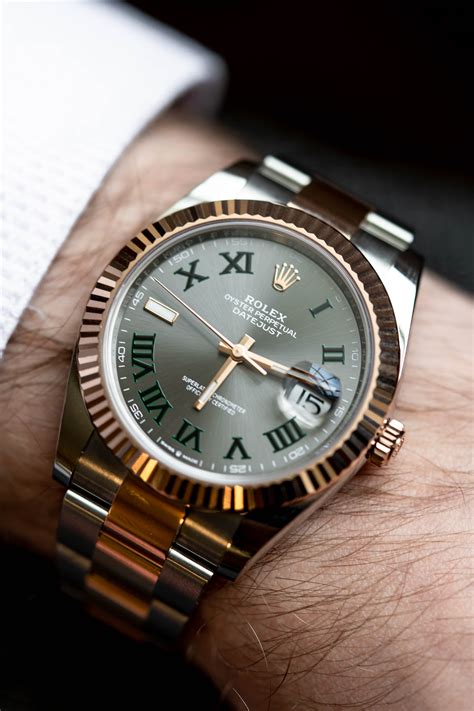 rolex datejust 41 rose gold wimbledon